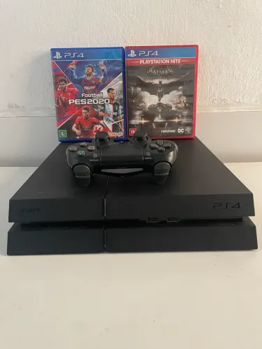 PS4 FOSCO 1TB, CONSERVADO, 2x JOGOS E CONTROLE ORIGINAL