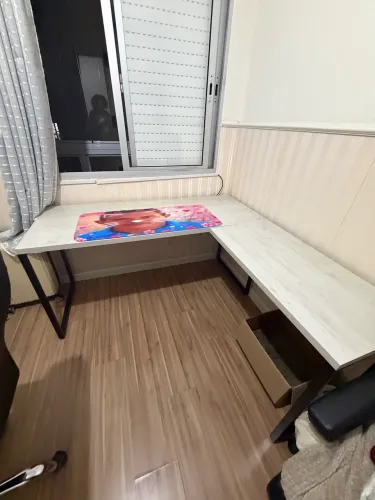 Mesa em L Kuandra Branca
