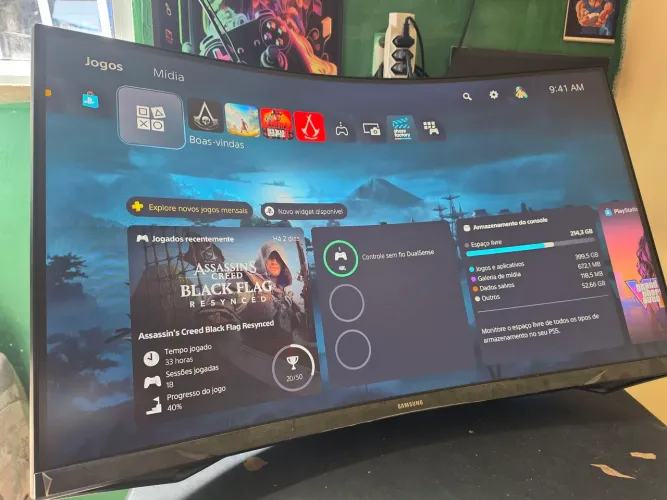 Monitor Gamer Samsung Odyssey G5 32 polegadas 165Hz 1ms Quad HD 2k Curvo com garantia