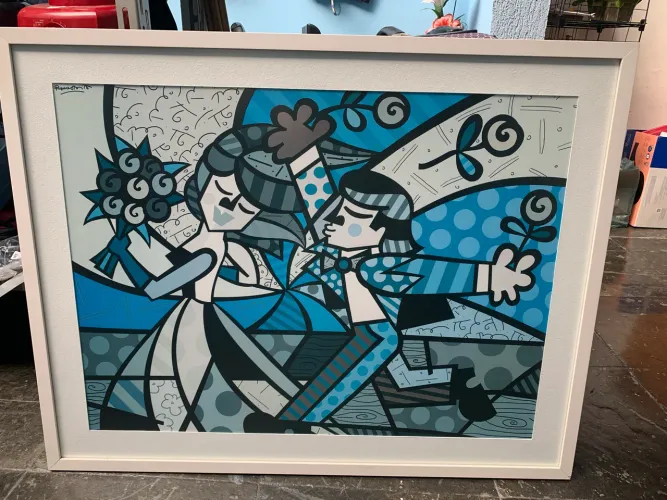 Quadro/Gravura Romero Brito 