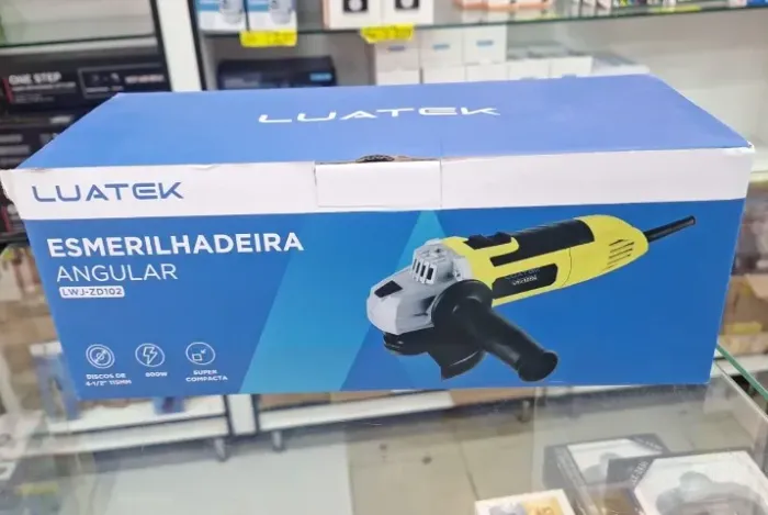 Esmerilhadeira Lixadeira Angular Profissional 800w Cor Amarelo Frequência 50hz/60hz
