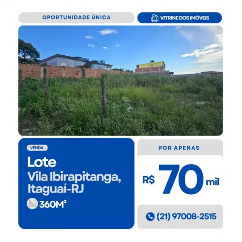 #VENDO Lote em Vila Ibirapitanga, Itaguaí-RJ.