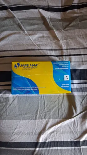 Caixa de luva látex com 100 und P, M e G