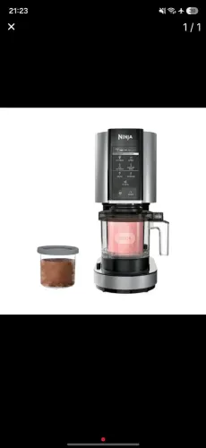 Sorveteira ninja creami nc3017 110v inox c/ preto