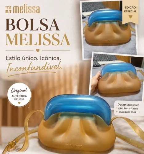 BOLSA MELISSA GLASS BAG ORIGINAL NOVA<br>? NOVA | NUNCA USADA ?