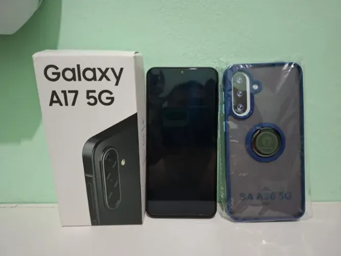 GALAXY A17 5G 128GB. NOVO + NF 1 ANO DE GARANTIA + 2 CAPINHA + 3 PELICULAS + ACESSORIOS