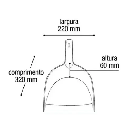 Pa Para Lixo 25307 320 X 220 X 60mm
