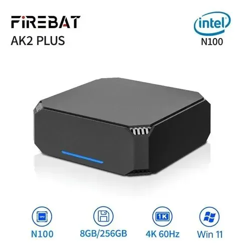 Mini PC Firebat AK2 Plus Intel N100 - 8Gb - 256G + Brinde!b