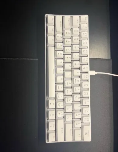 Teclado gamer branco mecânico (novo na caixa)