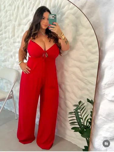 Macacão vermelho