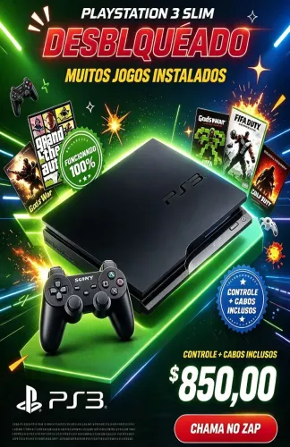 Playstation 3 Modelo slim Desbloqueado