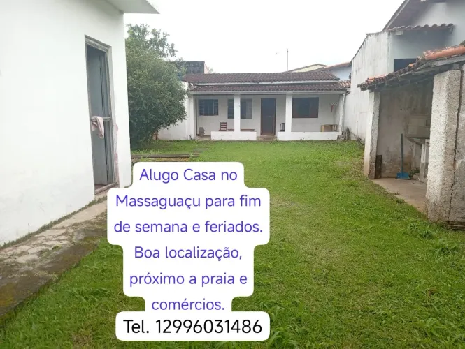 Locação de casa no Massaguaçu para fins de semana e feriados.