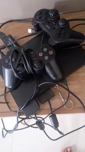 Playstation 2 com vários jogos