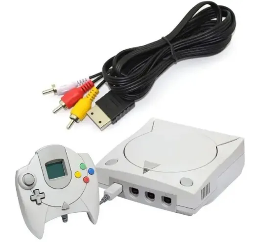 Cabo AV RCA para Dreamcast / Cabo 3 Cores para Dreamcast