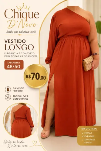 Vestido Festa plus size