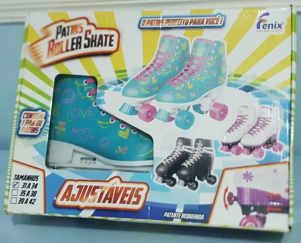 Patins Roler Skate feminino seminovo