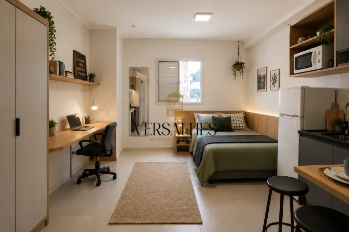 Flat para alugar com 01 quarto, 01 banheiro , 01 cozinha, 25 m² - Bairro São Paulo