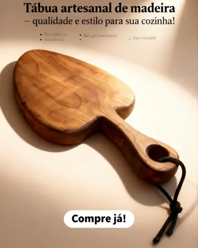 Tábua de cozinha Cedro - Artesanal