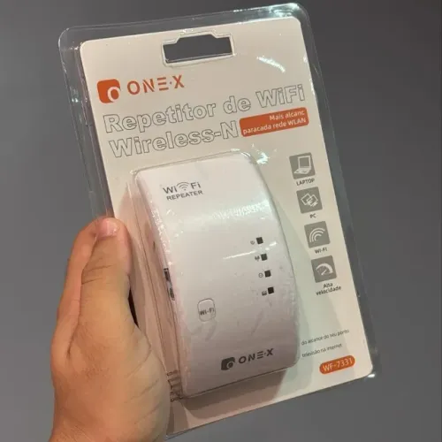 Repetidor de Sinal WiFi Wireless-N One-X WF-7331 - Faço entrega