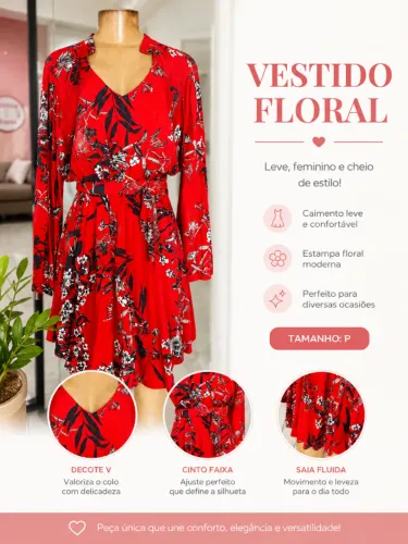 Vestido feminino usado