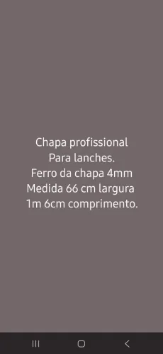 Chapa 4 queimadores