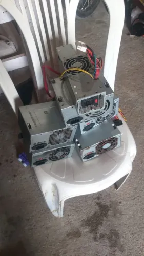 Lote com 06 Fontes ATX 