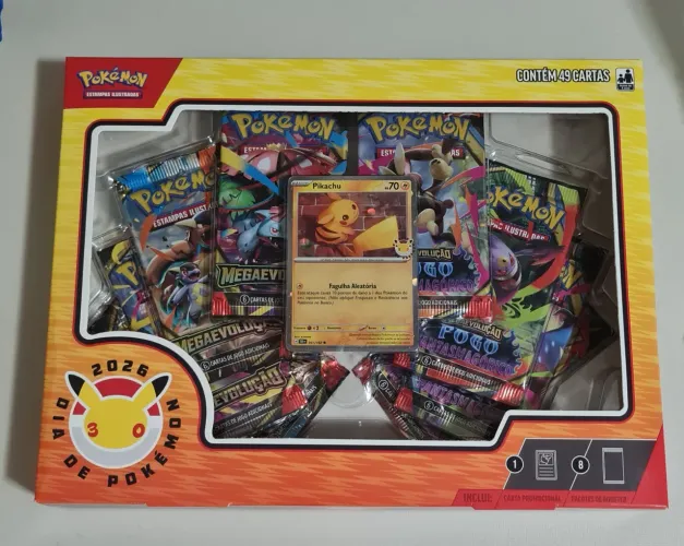 Caixa box 30 anos Pikachu