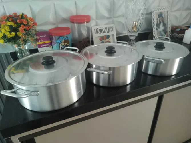 Panelas Baixas, Jogo Com 3 Peças