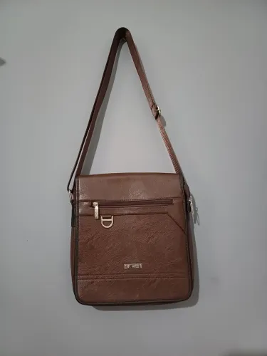 bolsa carteiro crossbody couro sintético