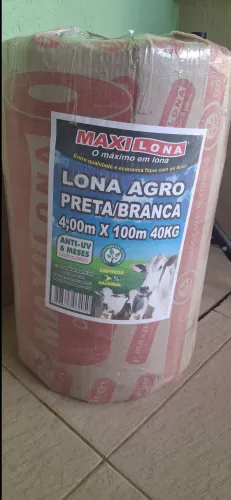 Lona agro preta/branca 4,00x100m 40kg