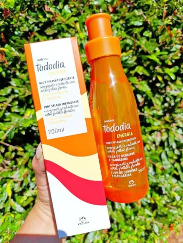 Body splash Natura Flor de gengibre e tangerina