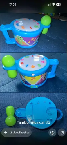 Vendo brinquedo infantil Tambor Musical