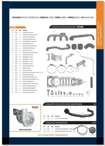 Kit Turbina VW 6.90/7.90 mwm 229/4