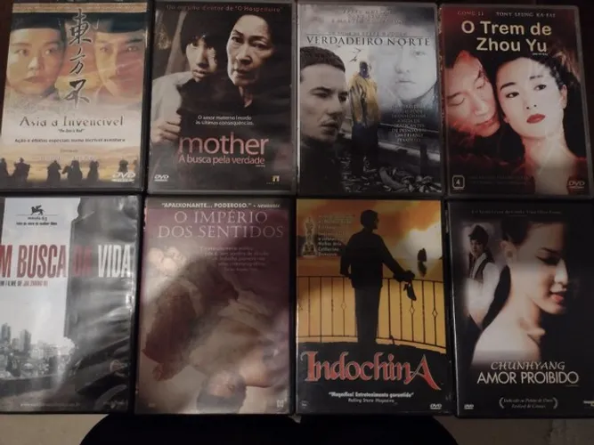 asiáticos filmes em dvds 