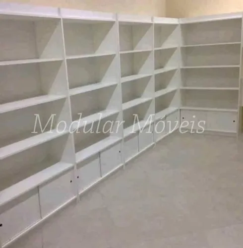 Estante Prateleira Com Portas Inferior 100% MDF