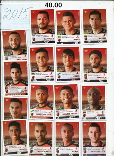 figurinhas flamengo - times completos - varios anos