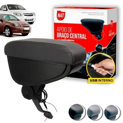 Apoio de Braçi Chevrolet Celta 2001 à 2016 / Prisma 2007 à 2012 - Preto L/ Preta - N400723