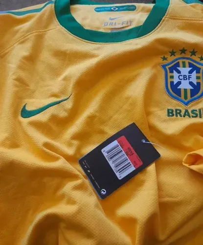 CAMISA SELECAO BRASIL NIKE COPA 2010 AFRICA DO SUL AMARELA NOVA FRETE GRATIS