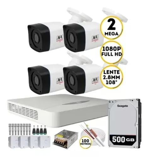 Vendo Kit 4 Câmeras Segurança 20m JFL