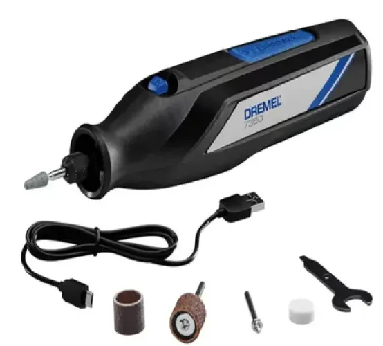 Micro Retífica A Bateria 7350 4v-max Com 5 Acessórios Dremel