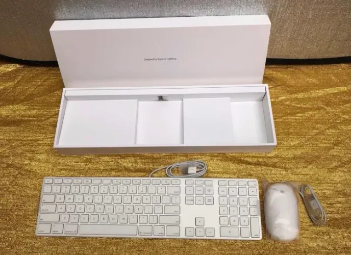 Apple Teclado e mouse c/ fio novos na caixa