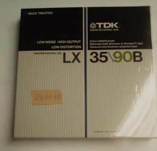 TDK Sound Recording Tape-Back Treated- Low-Noise High- OutputLow-Distorcion-l(Lacrada )