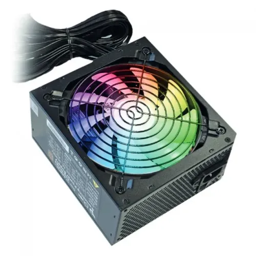 Fonte ATX 500W Real PFC Ativo 80 Plus Bronze Duex DX 500FSE+ RGB - WZetta