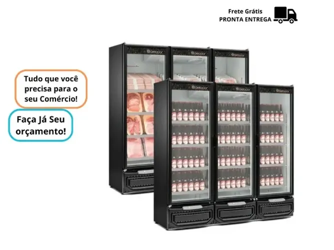 Refrigerador 3 Portas Gelopar para Cerveja e Carne