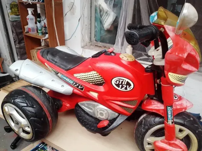 Moto Elétrica Infantil Vermelha GT2 turbo