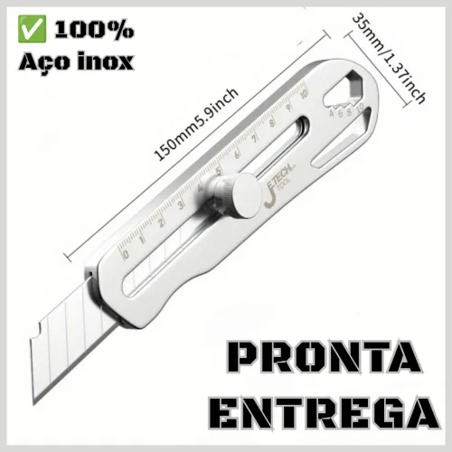 ESTILETE AÇO INOX