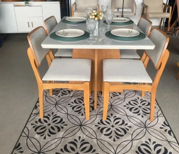 Mesa de Jantar com 4 Cadeiras 120x80 Direto da fabrica Fazemos Entrega