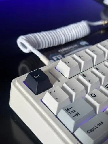 Cabo Coiled USB Tipo C para Teclado Mecânico