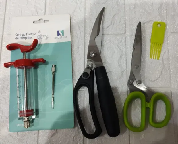 Kit temperos e seringa de frango 