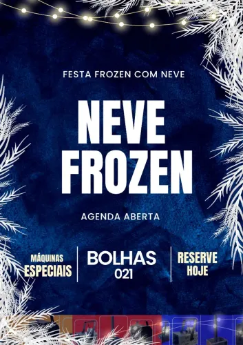 Máquina de neve artificial Locação